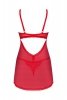Obsessive Babydoll i stringi Chilisa czerwone